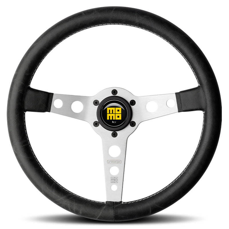 Volante MOMO - Prototipo Heritage silver - Ravasicorse