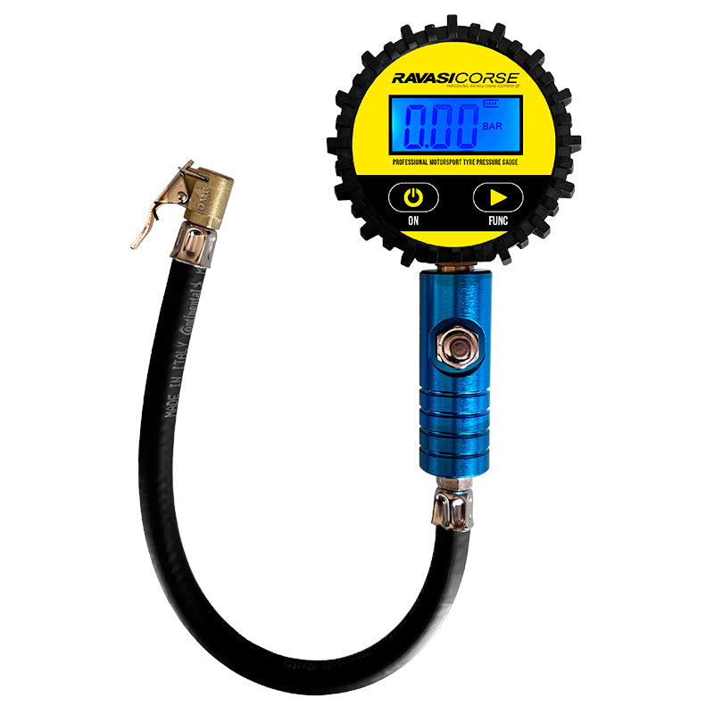 Ravasicorse - Manometro professionale digitale con attacco con tubo e clip Ø63 mm 0-4 bar - Ravasicorse