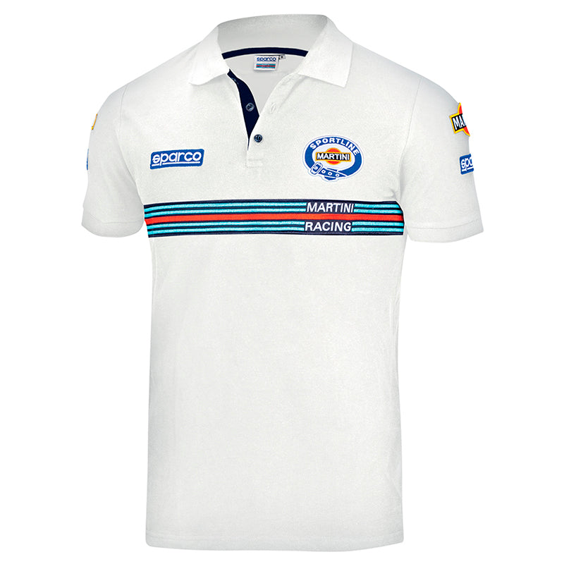 Polo Patches Sparco - Martini Racing (white) - Ravasicorse
