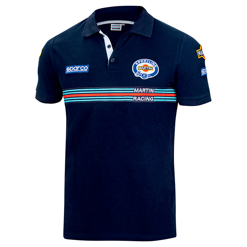 Polo Patches Sparco - Martini Racing (blue) - Ravasicorse