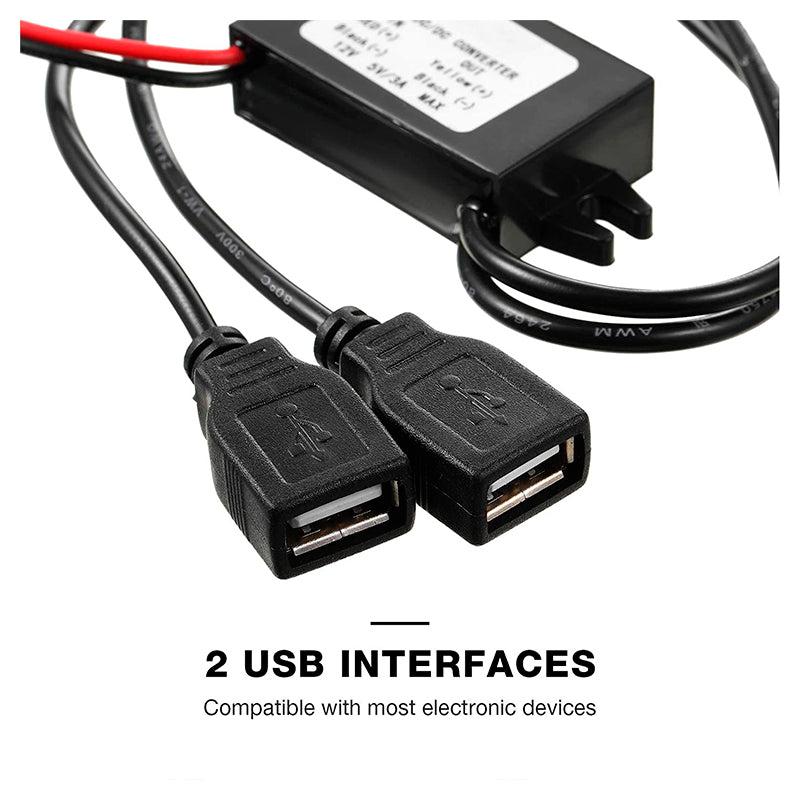 Modulo convertitore 12V - uscita femmina 2 x USB (uso GPS rally) - Ravasicorse