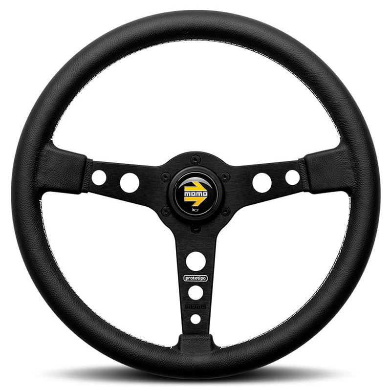 Volante MOMO - Prototipo Black Ø370 mm - Ravasicorse