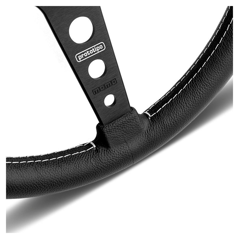 Volante MOMO - Prototipo Black Ø370 mm - Ravasicorse