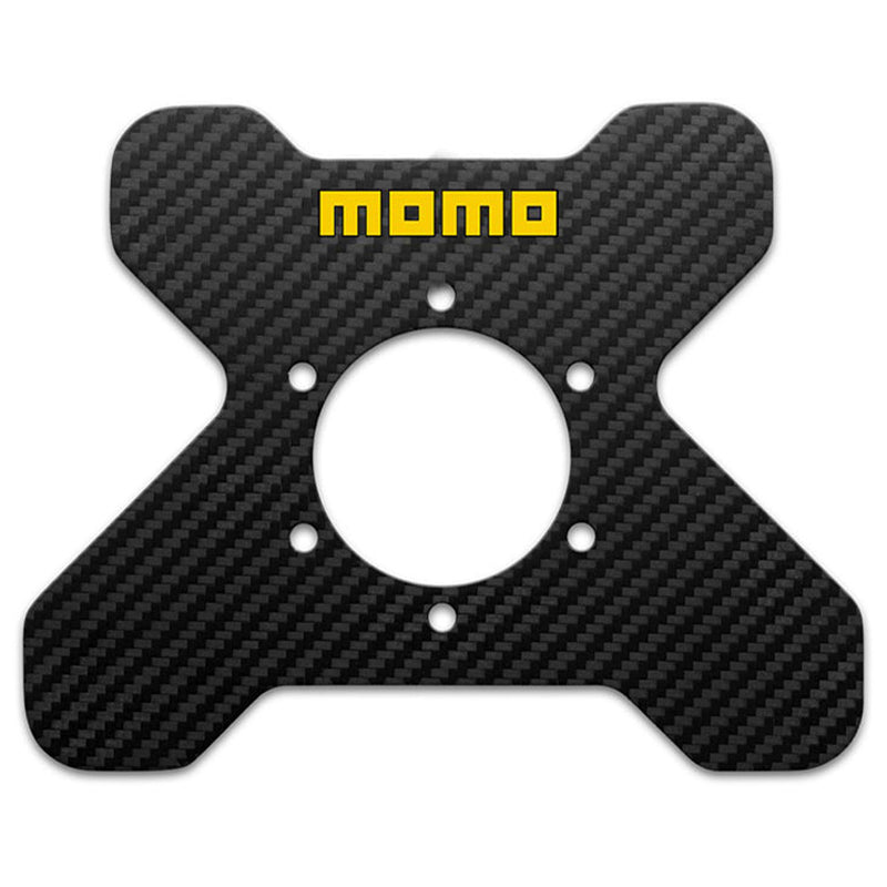 MOMO - Carbon button plate - Ravasicorse