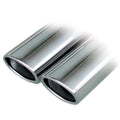 Inoxcar - Finale con silenziatore con uscita ovale 2 x 90x70 mm - Ravasicorse