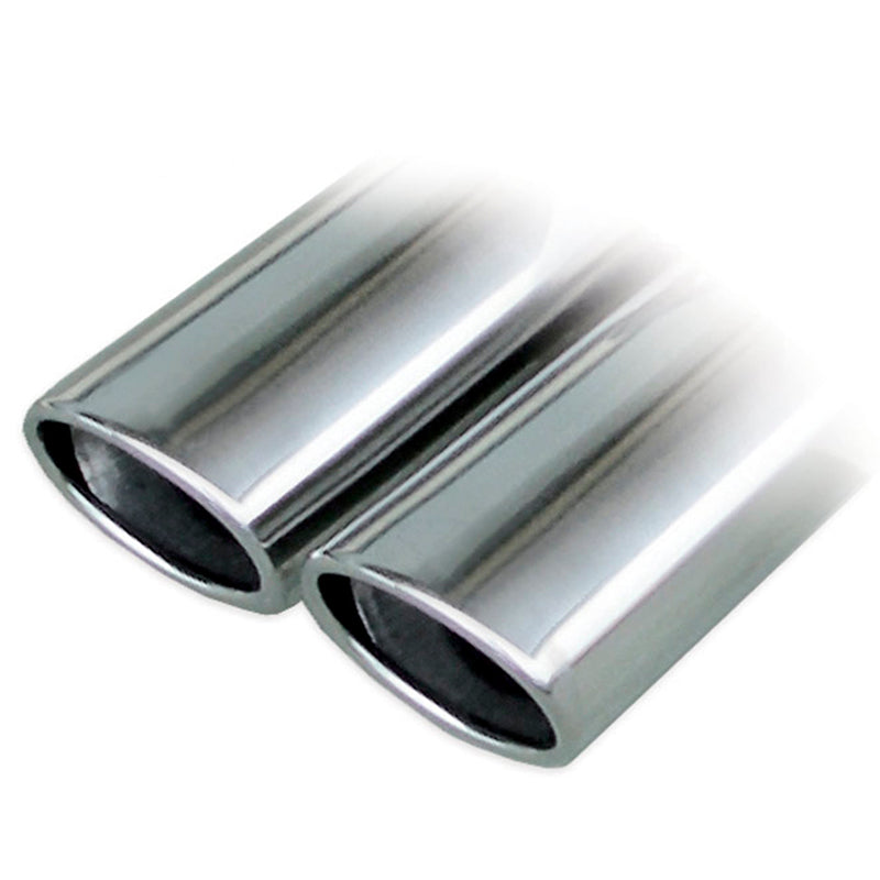 Inoxcar - Finale con silenziatore con uscita ovale 2 x 90x70 mm - Ravasicorse