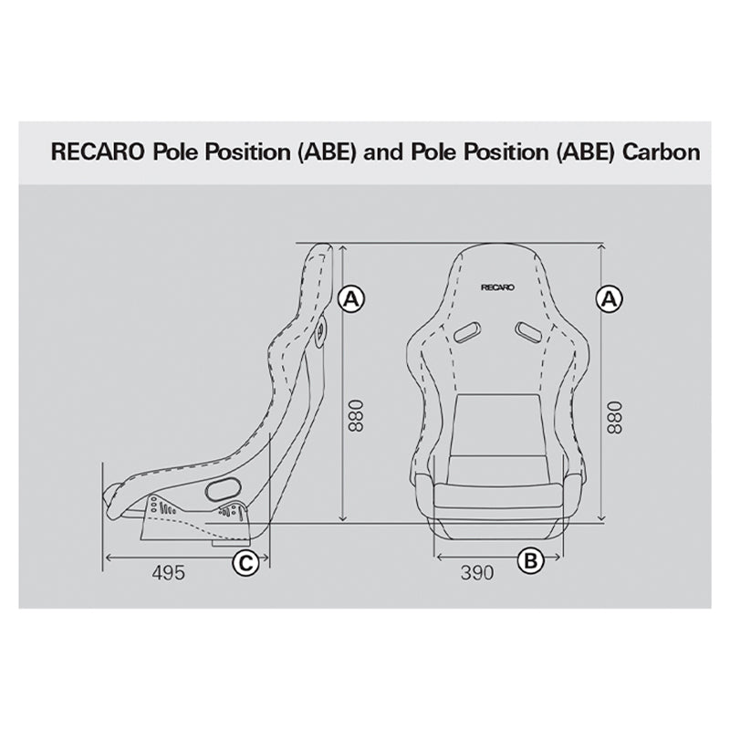 Recaro - Pole Position ABE (perlonvelours nero)