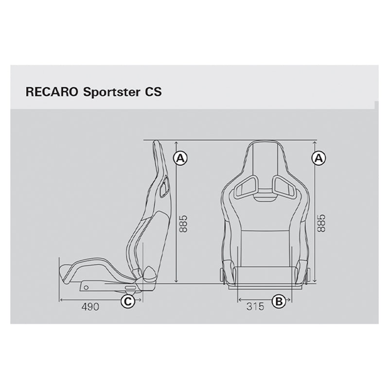Recaro - Sportster CS (similpelle nera/dinamica nera)
