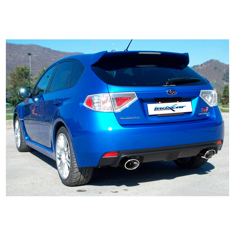 Inoxcar - Finale con silenziatore con uscita ovale 150x105 mm DX+SX - Ravasicorse