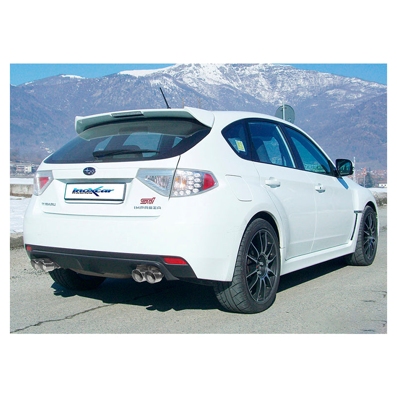 Inoxcar - Finale con silenziatore con uscita 2 x Ø80 DX+SX (Racing) - Ravasicorse