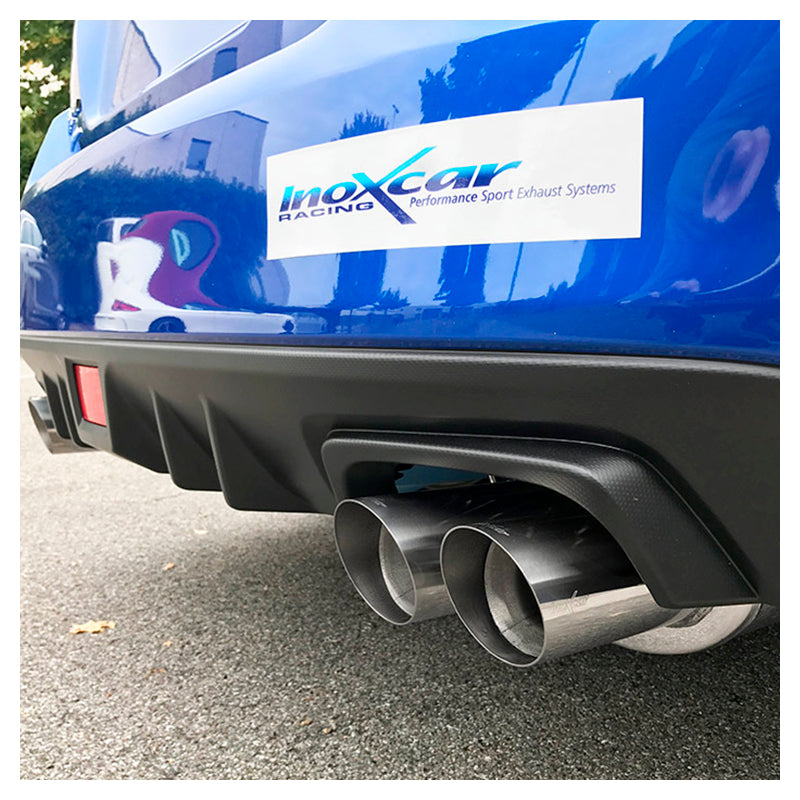 Inoxcar - Finale con silenziatore con uscita 2 x Ø90 DX+SX (Racing) - Ravasicorse