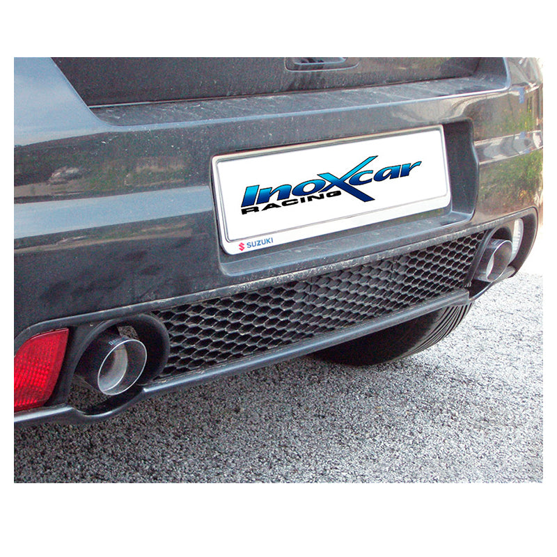 Inoxcar - Finale con silenziatore con uscita Ø80 DX+SX (Racing) - Ravasicorse