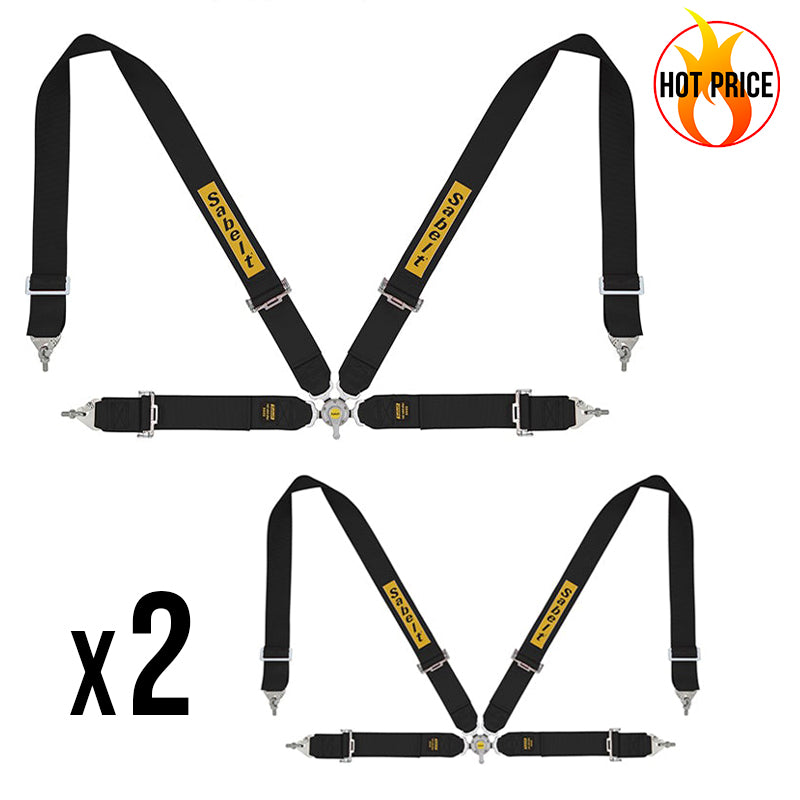 2 x Cintura Sabelt - 4 punti GT/Rally FIA 8854/98 (black - CCS433SNUN) - Ravasicorse