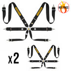 2 x Cintura Sabelt - 6 punti Rally 3x3" FIA 8853-2016 (black - CCS633SNUN) - Ravasicorse