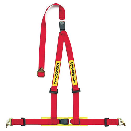Cintura Sabelt - 3 punti Double Release Street/Clubman ECE 16 (red) - Ravasicorse