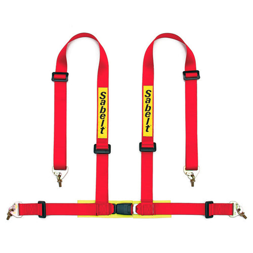 Cintura Sabelt - 4 punti Clip In Street/Clubman ECE 16 (red) - Ravasicorse