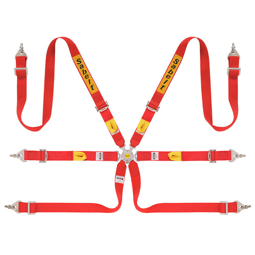 Cintura Sabelt - 6 punti Rally FIA 8853-2016 (red - CCS622SRUN) - Ravasicorse