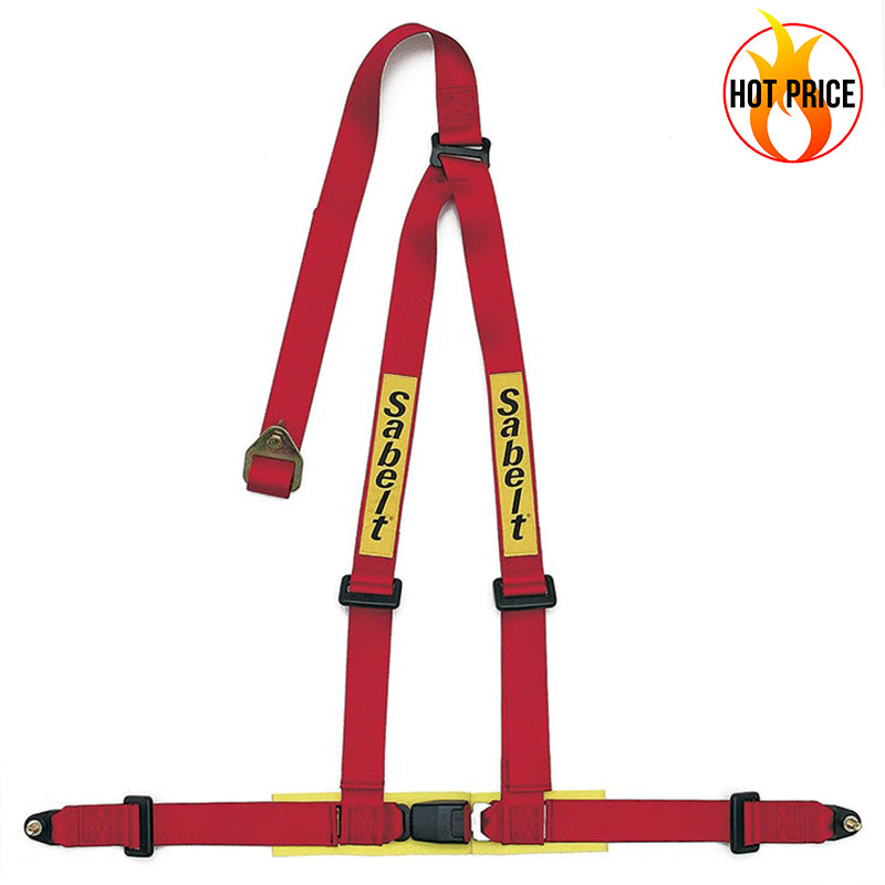 Cintura Sabelt - 3 punti Bolt In Street/Clubman ECE 16 (red)