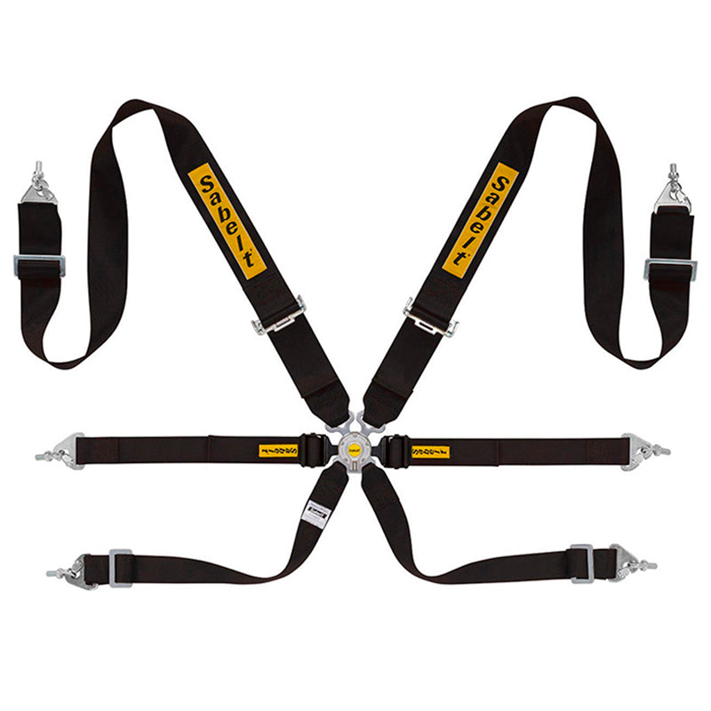 Cintura Sabelt - 6 punti Rally 3x2" FIA 8853-2016 (black) - Ravasicorse