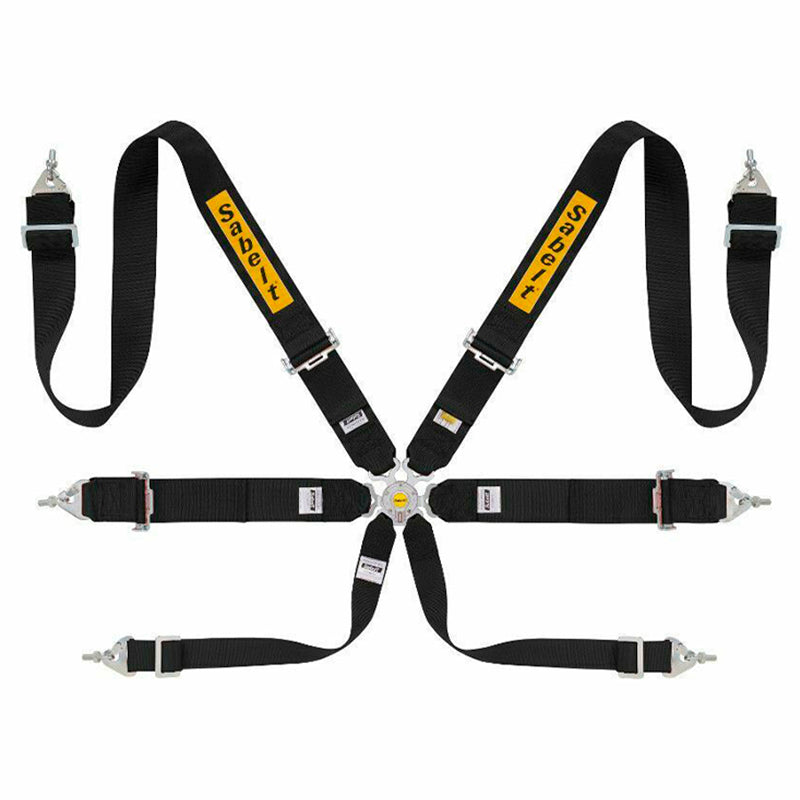 Cintura Sabelt - 6 punti Rally 3x3" FIA 8853-2016 (black - CCS633SNUN) - Ravasicorse
