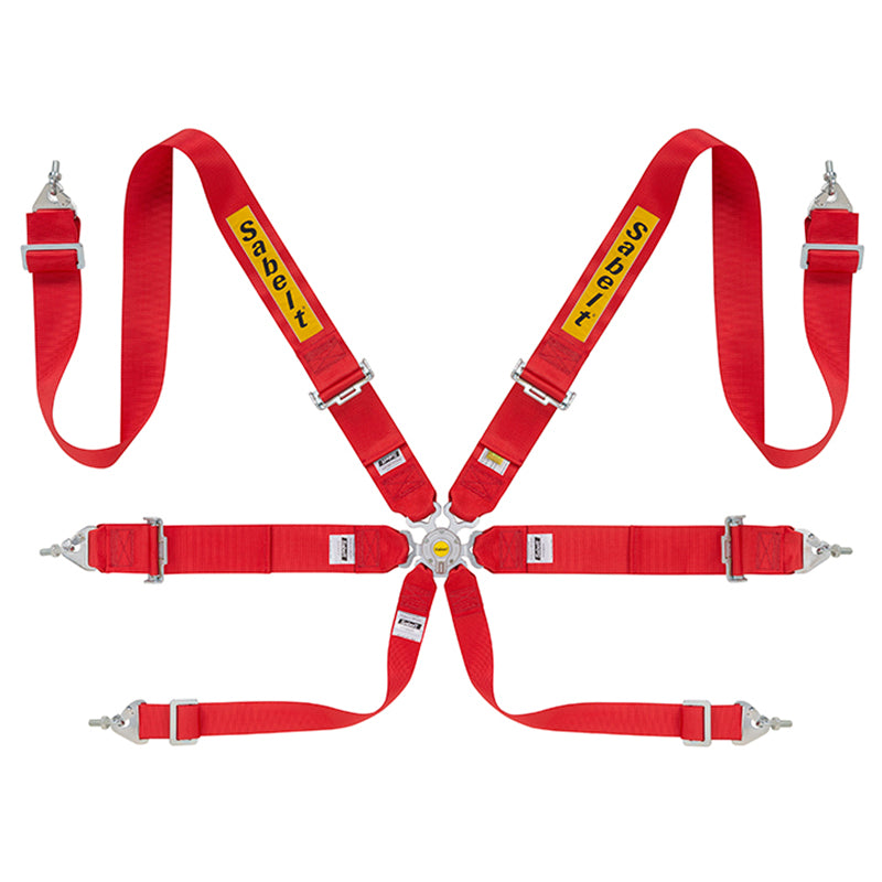 Cintura Sabelt - 6 punti Rally 3x3" FIA 8853-2016 (red - CCS633SRUN) - Ravasicorse