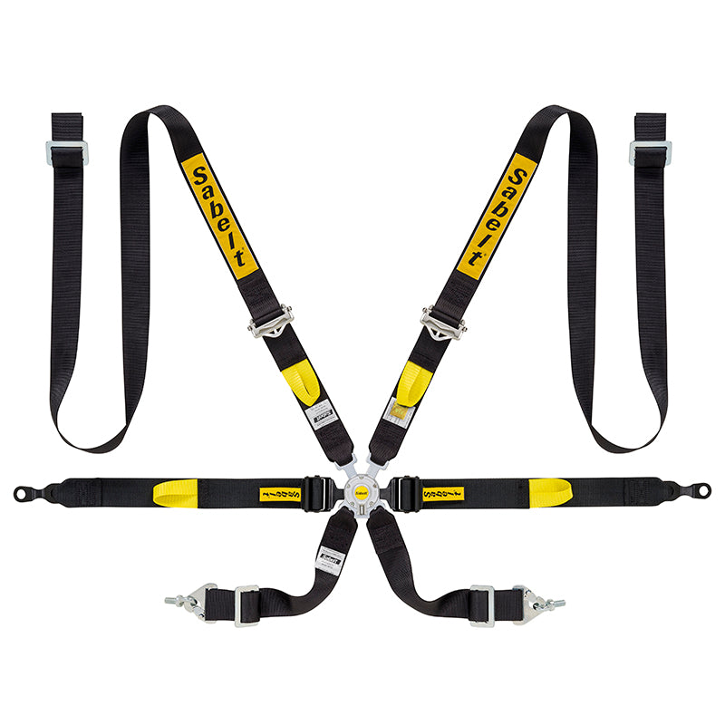 Cintura Sabelt - 6 punti per Porsche GT2 / GT3 (black) - Ravasicorse