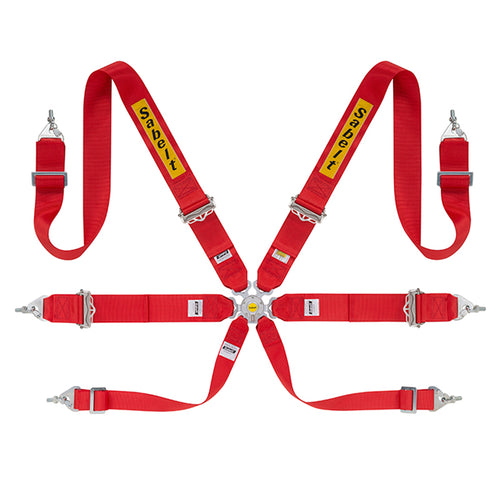 Cintura Sabelt - 6 punti Rally 3x3" FIA 8853-2016 (red) - Ravasicorse
