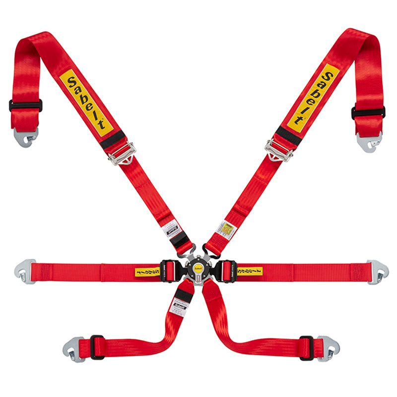 Cintura Sabelt - 6 punti Endurance FIA 8853-2016 (red) - Ravasicorse