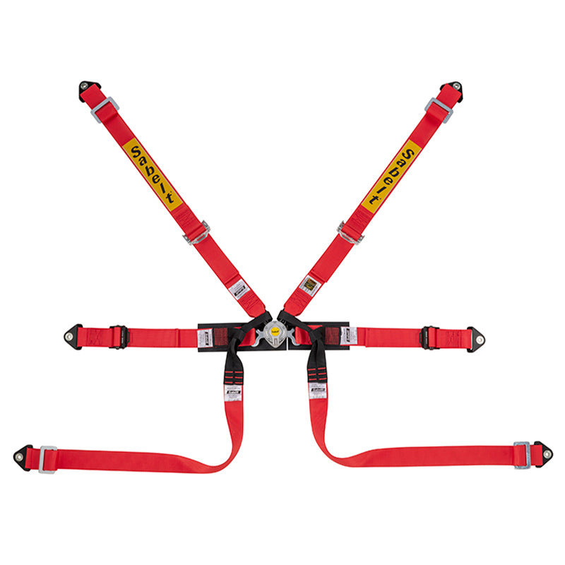 Cintura Sabelt - 6 punti Formula basic FIA 8853-2016 (red - CCS622FRUN) - Ravasicorse