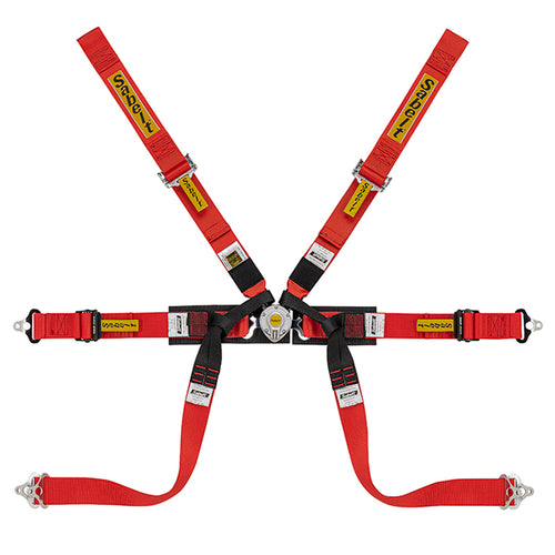 Cintura Sabelt - 6 punti Formula mid FIA 8853-2016 (red - CCS622FRUN1) - Ravasicorse