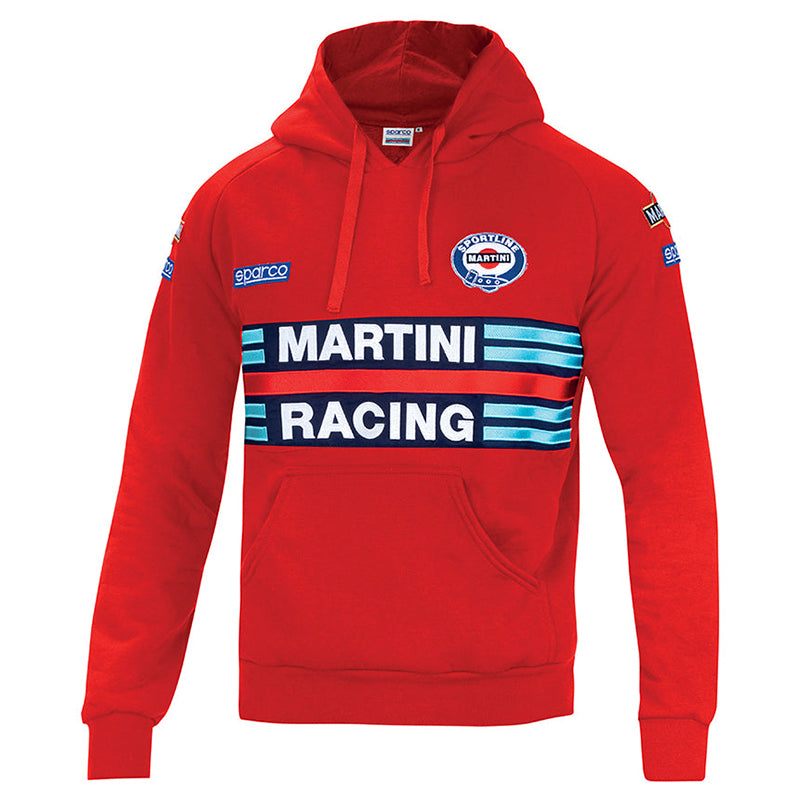 Felpa hoodie Sparco - Martini Racing (red) - Ravasicorse