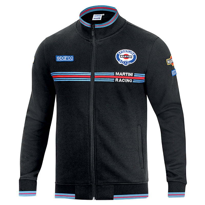 Felpa full zip Sparco - Martini Racing (black) - Ravasicorse