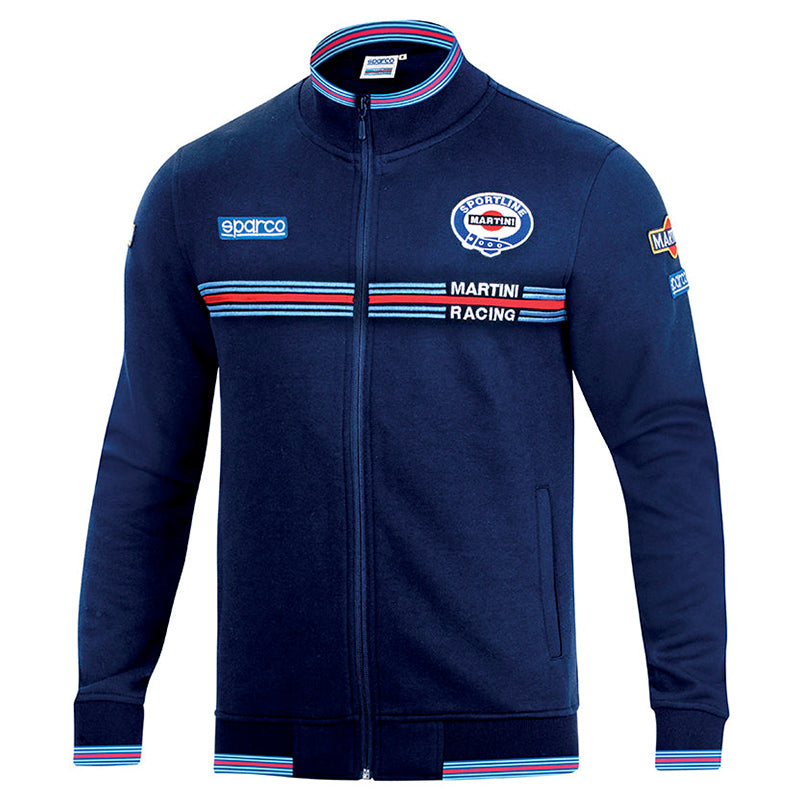 Felpa full zip Sparco - Martini Racing (blue) - Ravasicorse