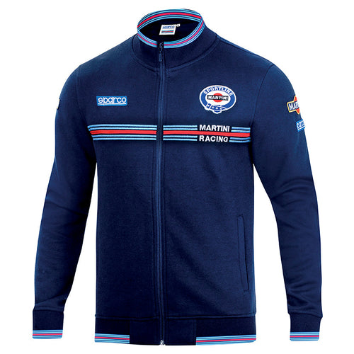 Felpa full zip Sparco - Martini Racing (blue) - Ravasicorse