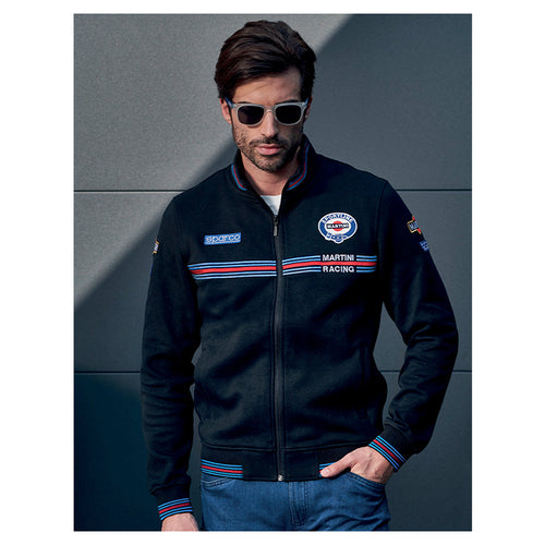 Felpa full zip Sparco - Martini Racing (blue) - Ravasicorse