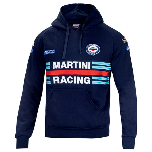 Felpa hoodie Sparco - Martini Racing (blue)