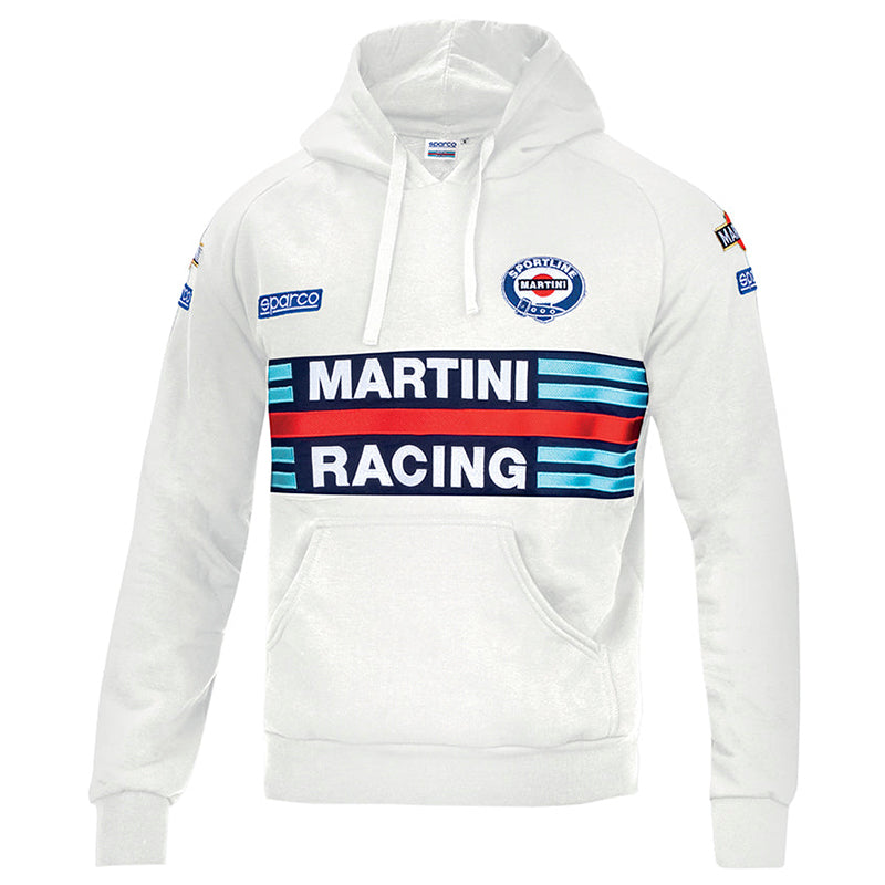 Felpa hoodie Sparco - Martini Racing (white)