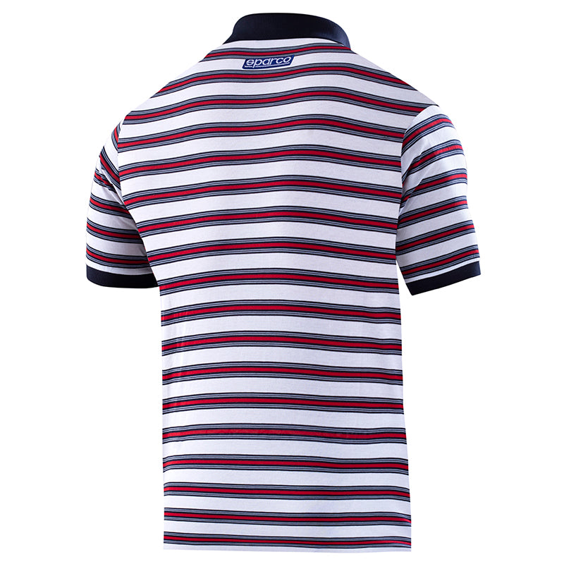 Sparco - Martini Racing Polo Striped (White/red) - Ravasicorse