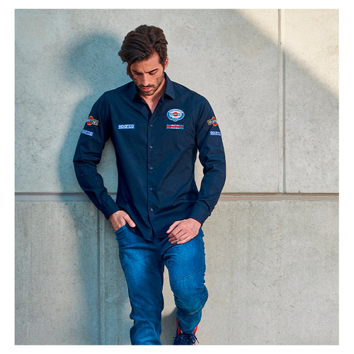 Camicia Sparco - Martini Racing (blue) - Ravasicorse