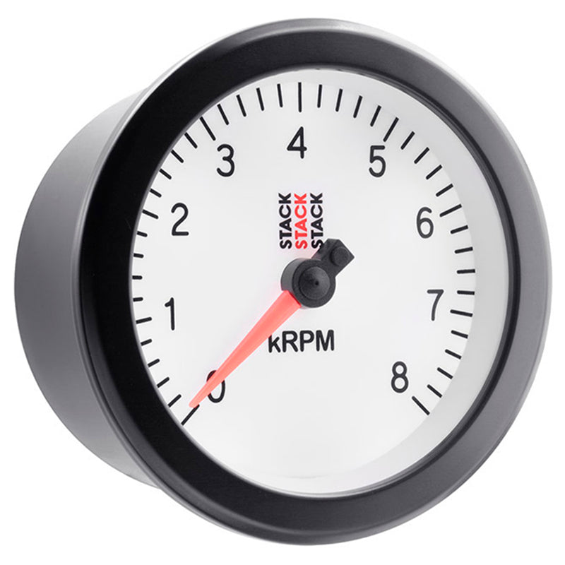 Stack - Contagiri Sport 8.000 RPM (Ø80 mm - White) - Ravasicorse