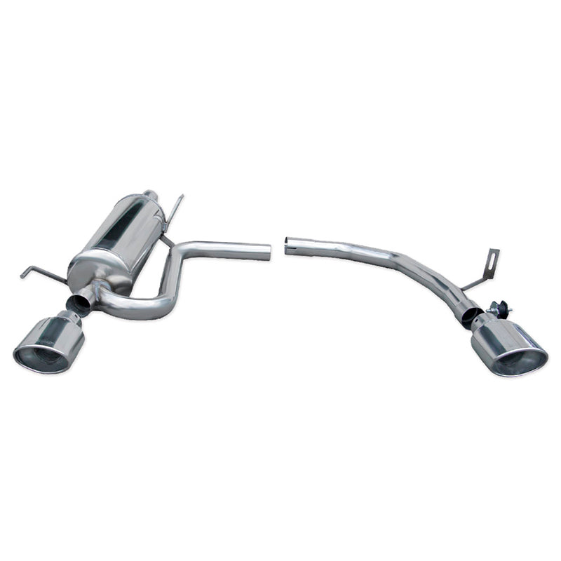Inoxcar - Finale con silenziatore con uscita ovale Duplex 120x80 mm (Ø55 mm) - Ravasicorse