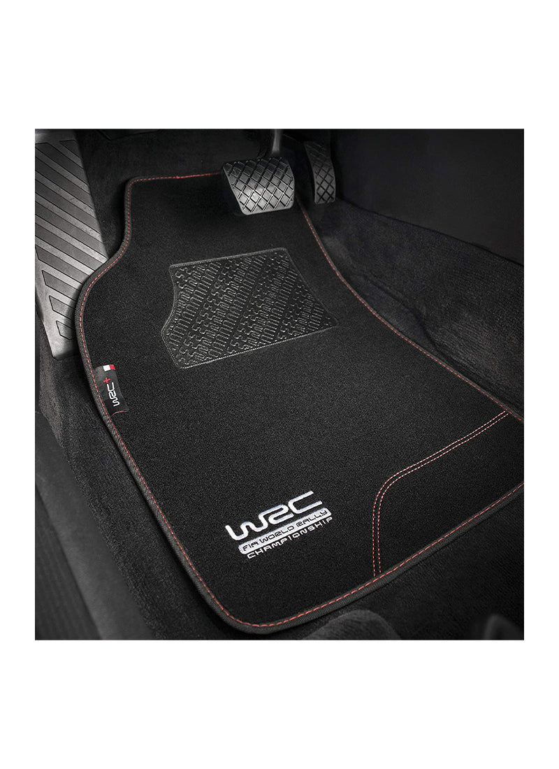 WRC - Set 4 tappetini universali in moquette (rally line)