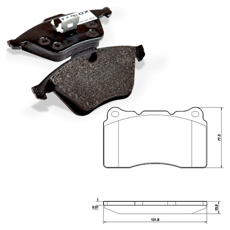Tarox - Pastiglie freno Tesla Model S - Front - Ravasicorse