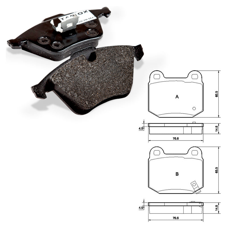 Tarox - Pastiglie freno Tesla Roadster - Front - Ravasicorse