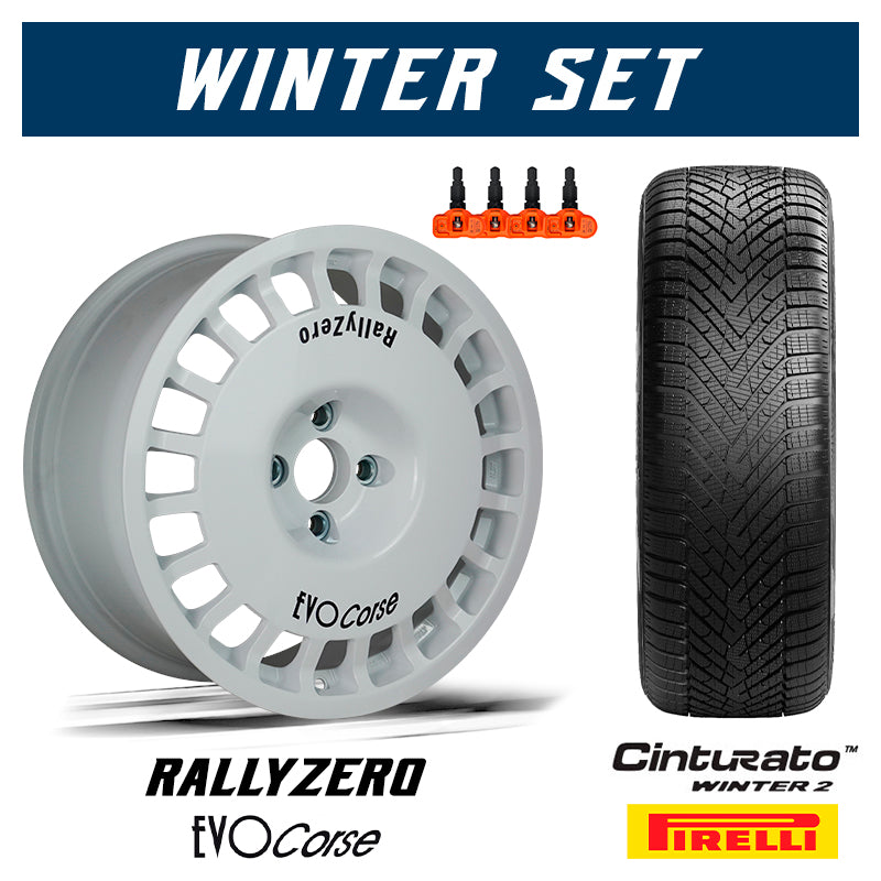 Winter set per Toyota Yaris GR - EVOCorse RallyZero & Pirelli Cinturato Winter 2 - Ravasicorse
