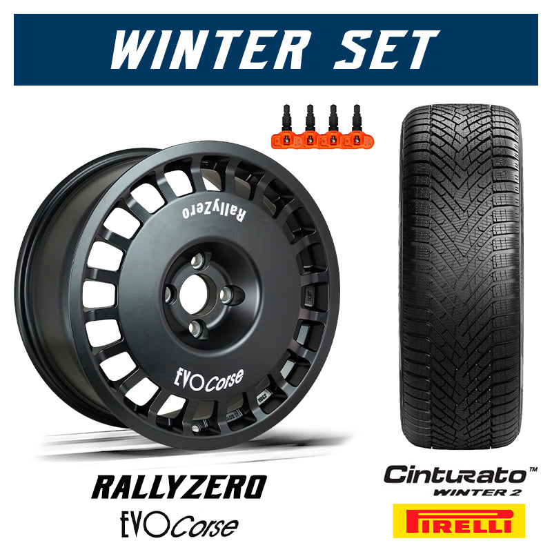 Winter set per Toyota Yaris GR - EVOCorse RallyZero & Pirelli Cinturato Winter 2 - Ravasicorse