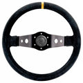 Volante Eco a 2 razze Ø350 mm suede leather (black) - Ravasicorse