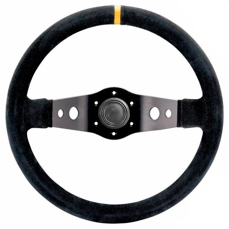 Volante Eco a 2 razze Ø350 mm suede leather (black) - Ravasicorse