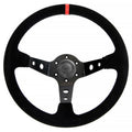 Volante Eco Ø350 mm suede leather (black) - Ravasicorse